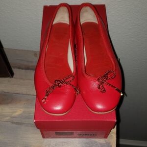 Red Ballet Flats